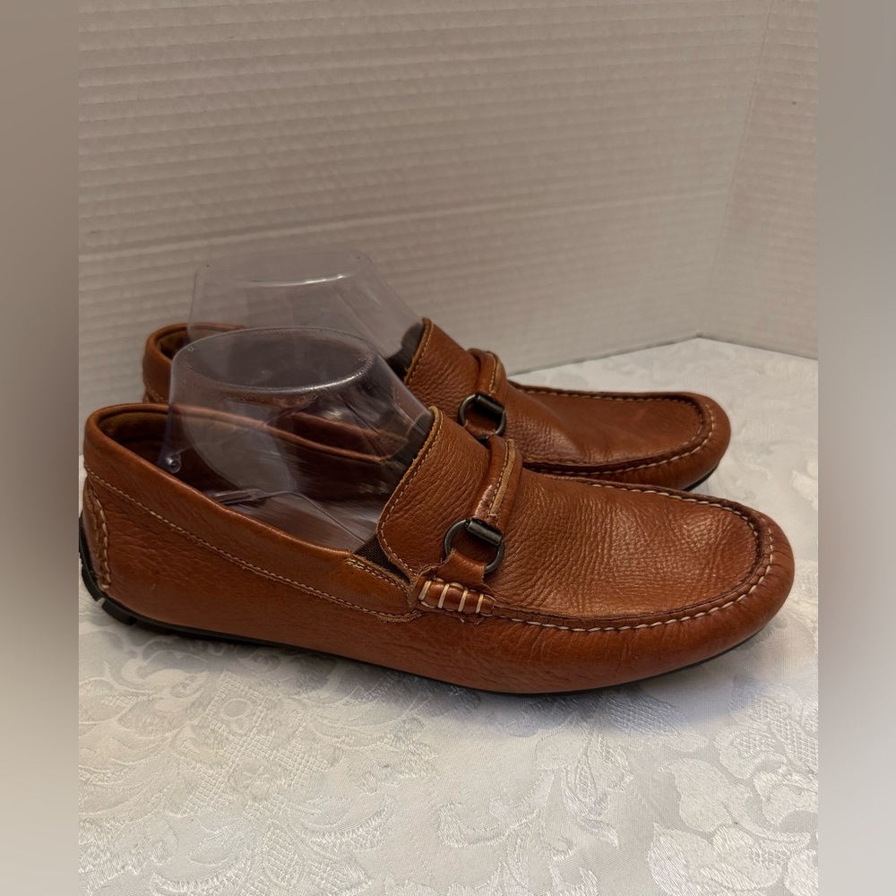 Johnston & Murphy Cort Bit Slip On Brown Leather Loafer Comfort Shoe‎ Men’s 8M